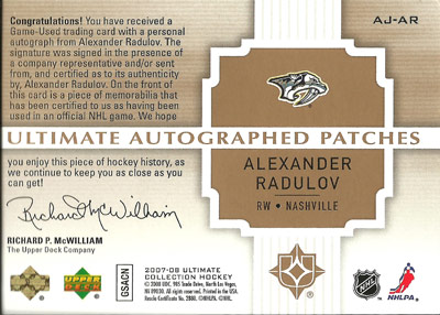 Alexander Radulov Baksida