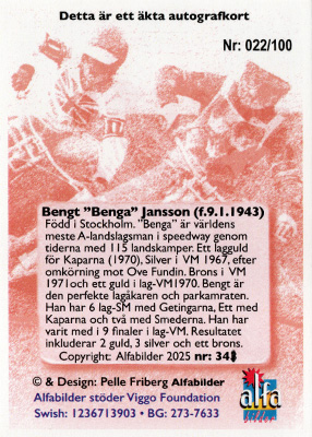 Bengt Jansson Baksida