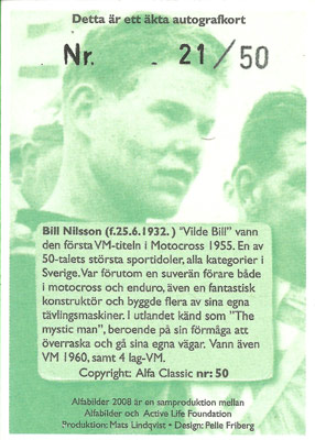 Bill Nilsson Baksida