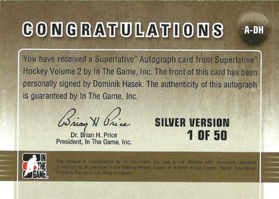 Dominik Hasek Baksida