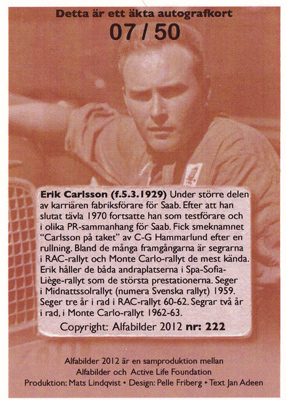 Erik Carlsson Baksida