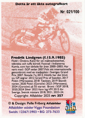 Fredrik Lindgren Baksida