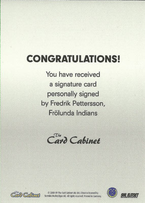 Fredrik Pettersson Baksida