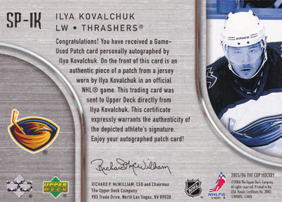 Ilya Kovalchuk Baksida