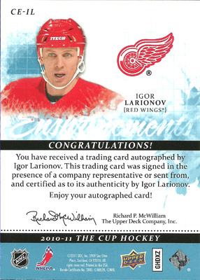 Igor Larionov Baksida