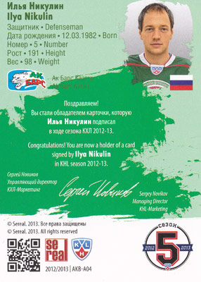 Ilya Nikulin Baksida