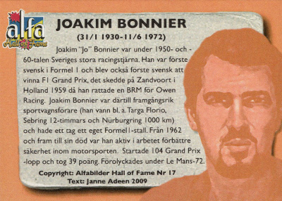 Joakim Bonnier Baksida