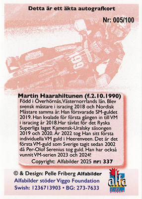 Martin Haarahiltunen Baksida