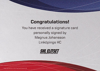 Magnus Johansson Baksida