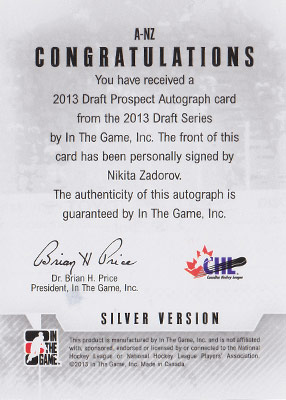 Nikita Zadorov Baksida