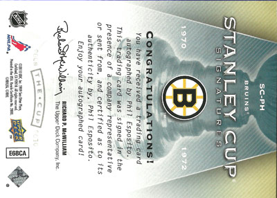 Phil Esposito Baksida