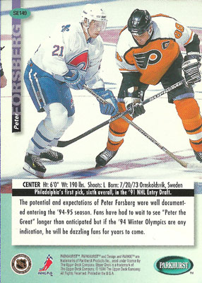 Peter Forsberg Baksida