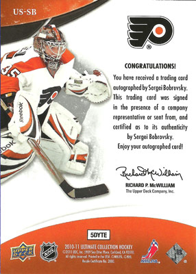 Sergei Bobrovsky Baksida