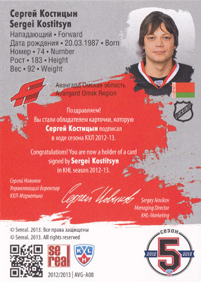 Sergei Kostitsyn Baksida