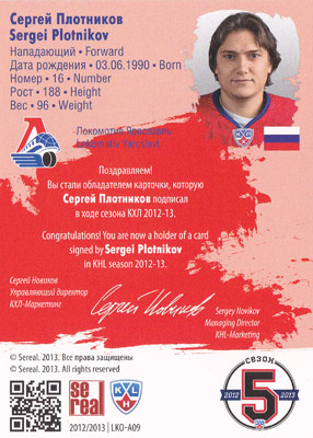 Sergei Plotnikov Baksida